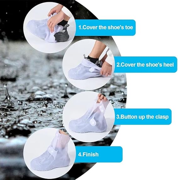 Reusable, Non-Slip, Waterproof Silicone Shoe Cover