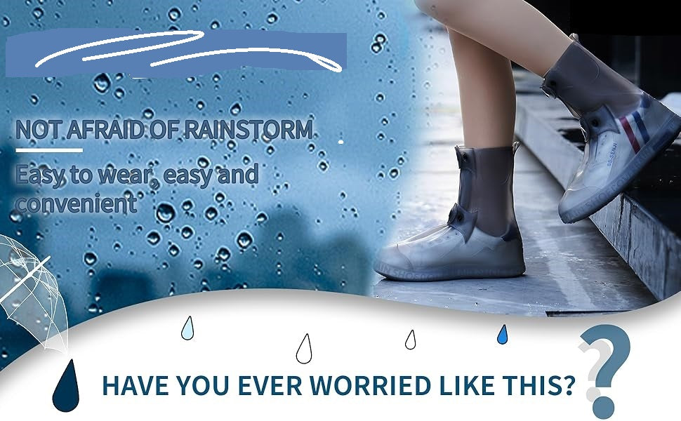 Reusable, Non-Slip, Waterproof Silicone Shoe Cover