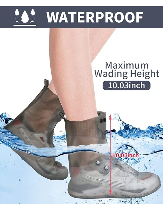 Reusable, Non-Slip, Waterproof Silicone Shoe Cover