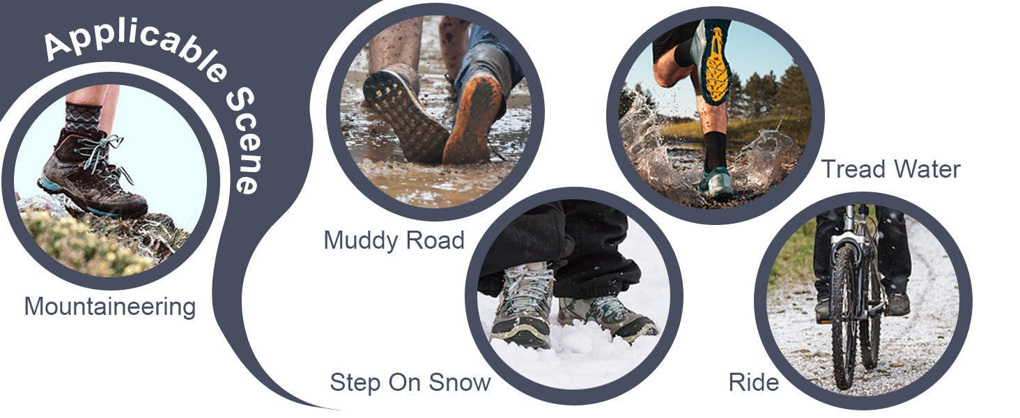 Reusable, Non-Slip, Waterproof Silicone Shoe Cover